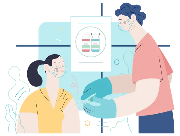 COVID-19 vaccination  Illustration