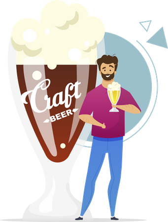 Craft beer consumer  Illustration