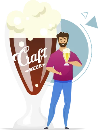 Craft beer consumer  Illustration