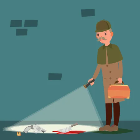 Crime Scene  Illustration