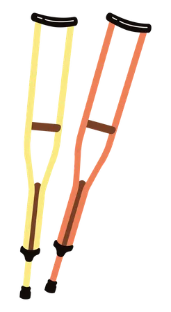 Crutches  イラスト