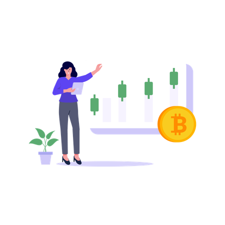 Cryptocurrency Analytic  イラスト