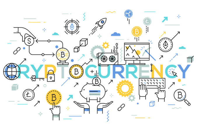 Cryptocurrency  Illustration