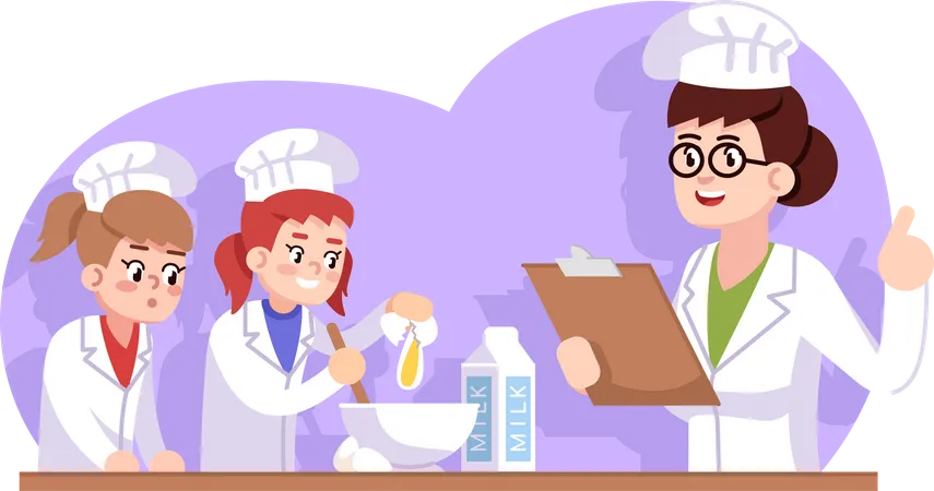 Culinary school for kids  イラスト