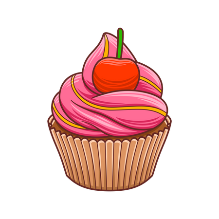 Cup Cakes  Illustration