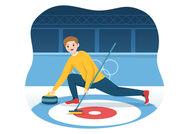 Curling Sport  Illustration