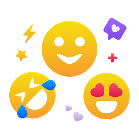 Customer feedback emoji  Illustration