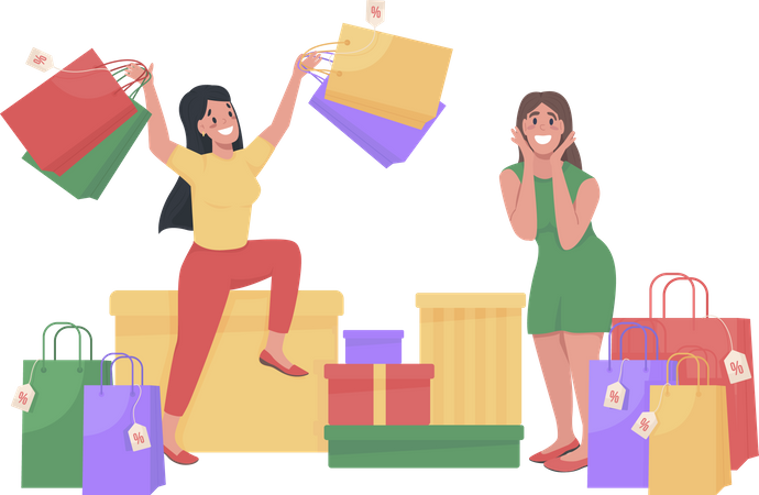 Customer Surprise for Surprise Offer  Illustration