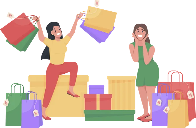 Customer Surprise for Surprise Offer  Illustration