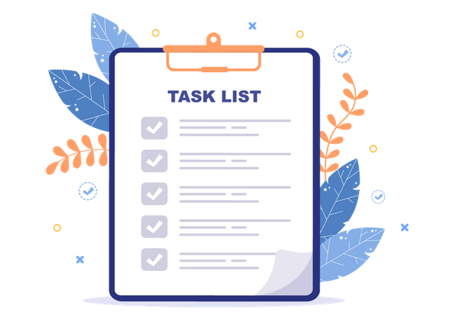 Daily Task List  Illustration