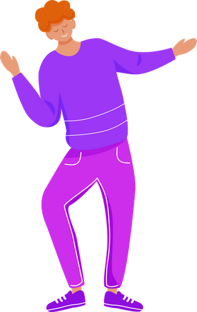 Dancing man  Illustration