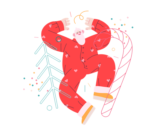 Dancing Santa  일러스트레이션