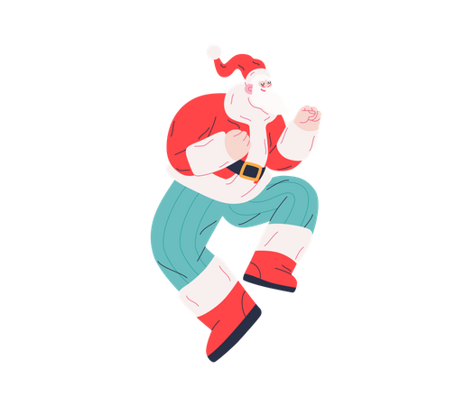 Dancing Santa  일러스트레이션