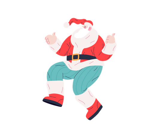 Dancing Santa  일러스트레이션