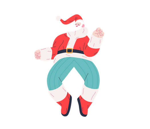 Dancing Santa  일러스트레이션