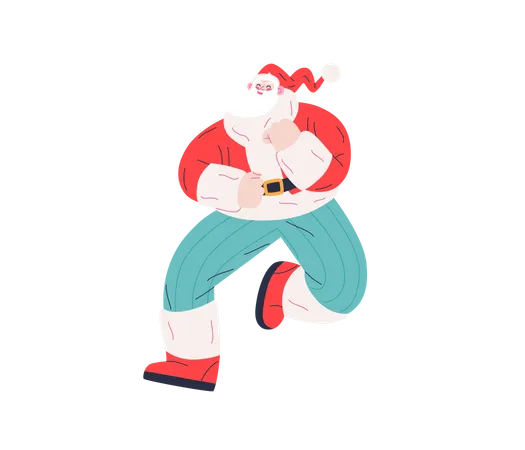 Dancing Santa  일러스트레이션