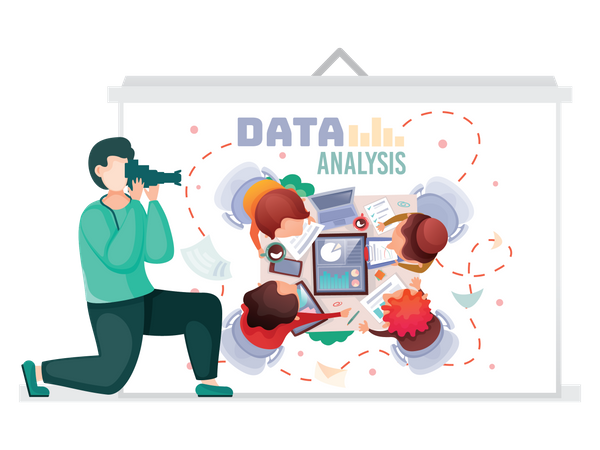 Data analysis  イラスト