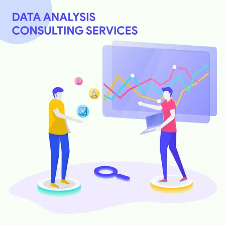 Data analysis and consulting services  Illustration