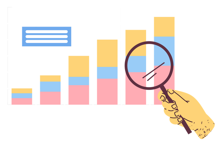 Data analytics research  イラスト