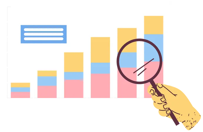 Data analytics research  イラスト