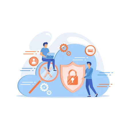 Data and applications protection  Illustration