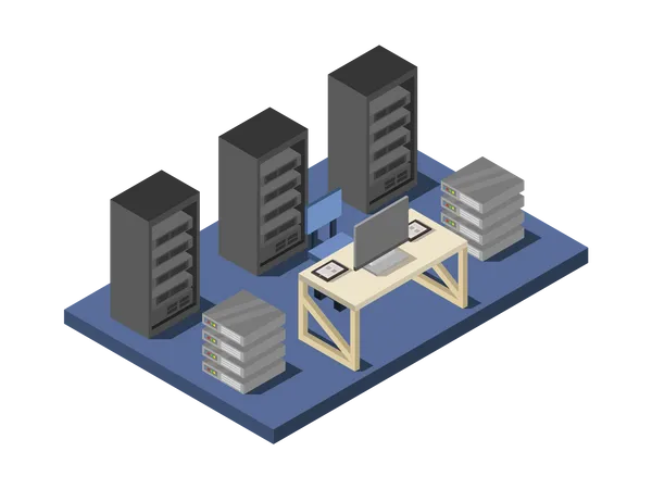 Data Center  일러스트레이션