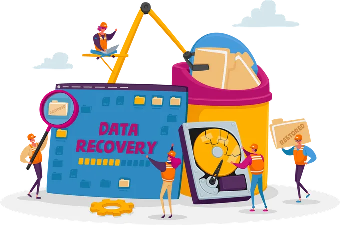 Data recovery  Illustration