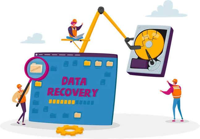 Data recovery server  Illustration