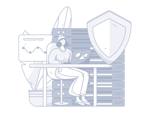 Database security  Illustration