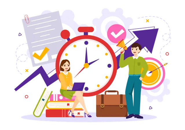 Date limite de travail  Illustration