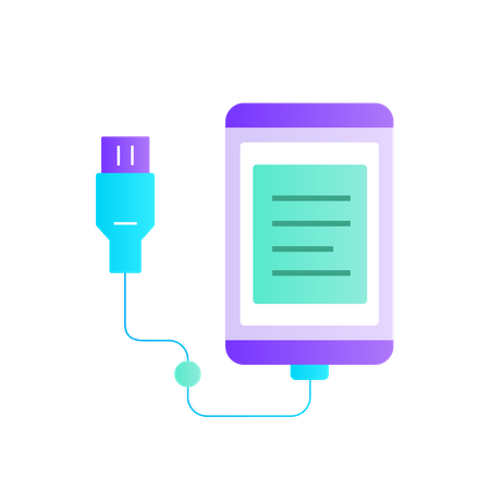 Date transfer cable  Illustration