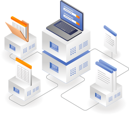 Datenbankserver  Illustration