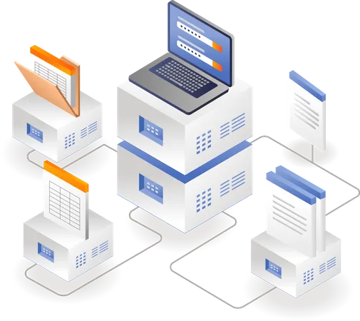 Datenbankserver  Illustration