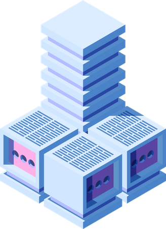 Datenbankserver  Illustration