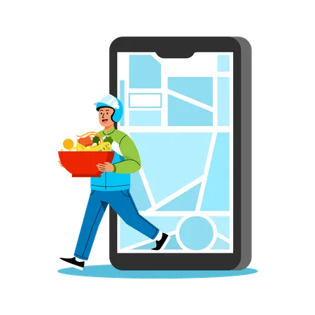 Delivery App  Illustration