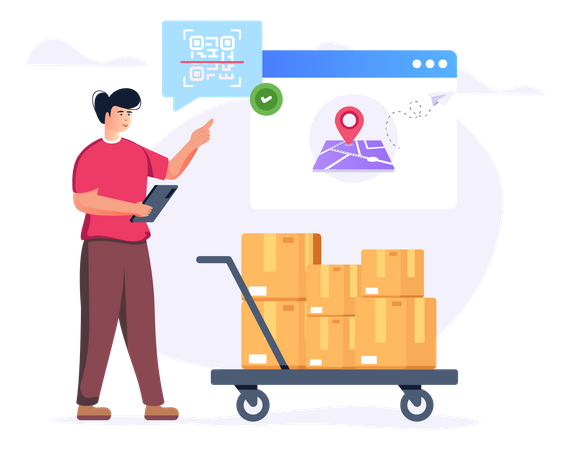 Delivery Code  Illustration