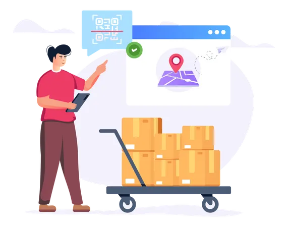 Delivery Code  Illustration