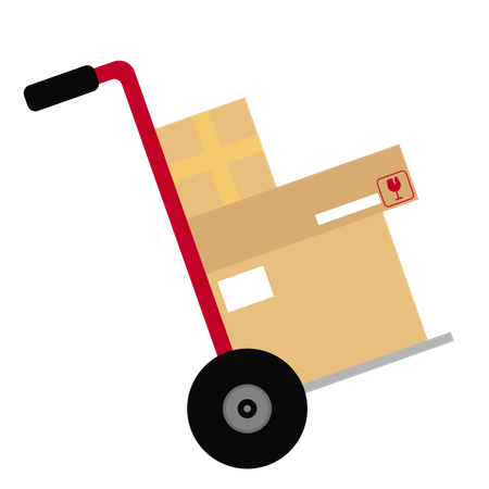 Delivery trolley  Illustration