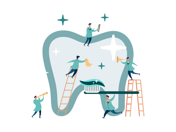 Dental care  Illustration