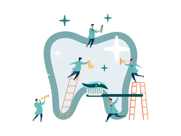 Dental care  Illustration