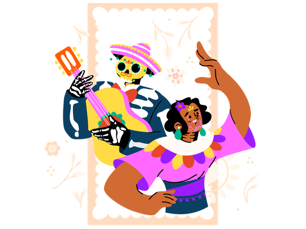 Dia De Muertos  イラスト