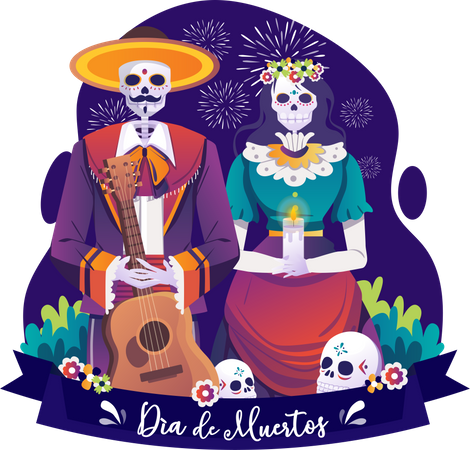 Dia De Muertos  Illustration