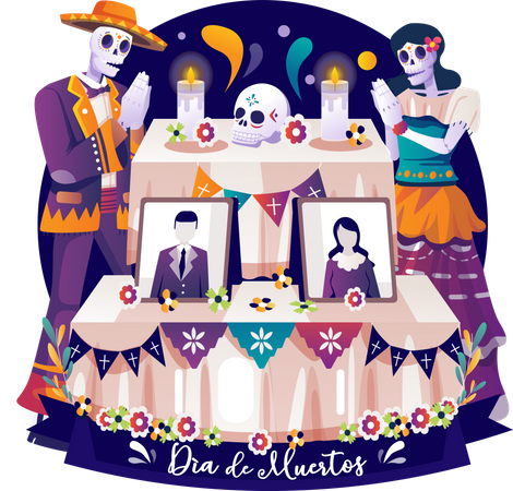 Dia De Muertos  Illustration