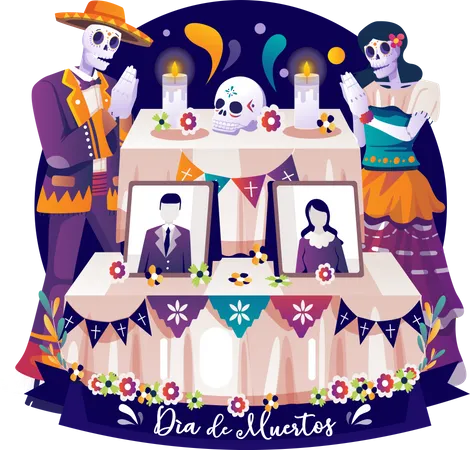 Dia De Muertos  Illustration