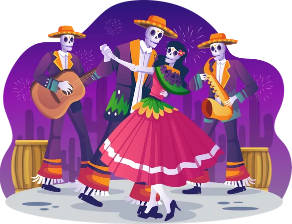 Dia De Muertos  Illustration