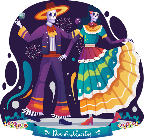 Dia De Muertos  Illustration