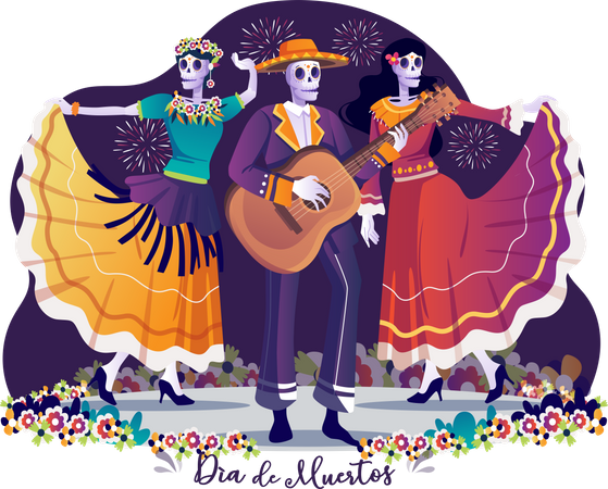 Dia De Muertos  Illustration