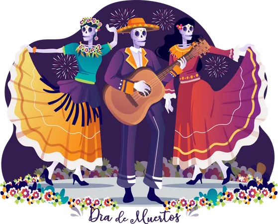 Dia De Muertos  Illustration