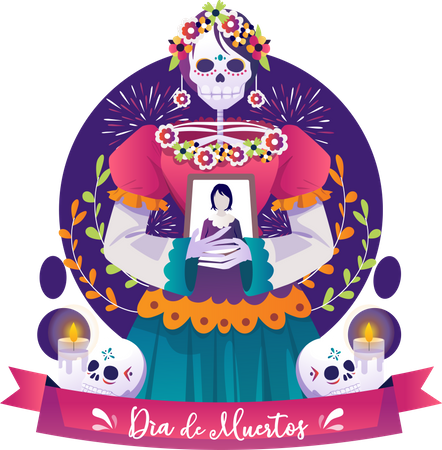 Dia De Muertos  Illustration