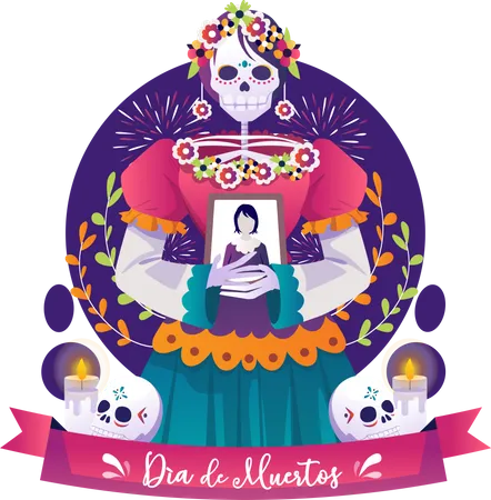 Dia De Muertos  Illustration